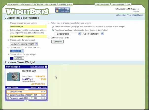WidgetBucks is an AdSense alternative